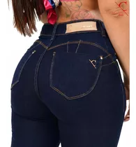 Calça Jeans Feminina Cintura Super Alta Levanta Bumbum Top