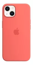 Funda Apple De Silicona Con Magsafe Para El iPhone 13 Coral Pomelo Rosa