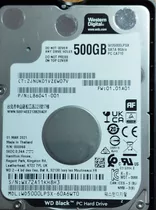 Disco Rígido Wd Black 500gb 7200rpm Laptop