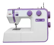 Máquina De Coser Alfa Style 40 Portable Blanca Y Violeta