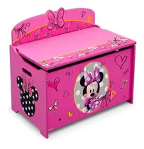 Baul Juguetero Organizador Infantil De Madera Minnie Mouse