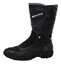 Botas Para Moto 90% Impermeables, Cuero Y Lona, Protección