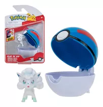 Figura Pokémon Alolan Vulpix + Great Ball - Clip'n Go 