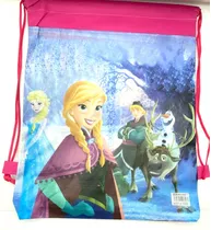 Pack 5 Bolsa Mochila Morral Tela Sorpresa Cumpleaños Frozen