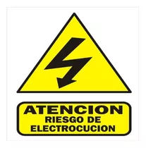 Cartel Indicador Peligro Electrocucion 22x28cm