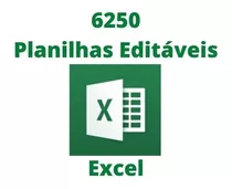 6250 Planilhas Excel 100% Editável + Apostilas E Tutoriais