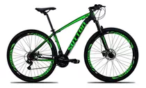 Bicicleta Aro 29 Sutton New Shimano 27v Freio Hidráulico Cor Preto/verde Tamanho Do Quadro 17