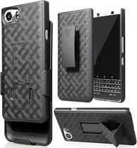 Funda Con Clip Para Blackberry Keyone Negra