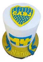 Torta Boca Fútbol Cumpleaños  Eventos Pasta Azúcar Buttercre