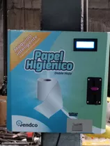 Dispensador De Papel Higiénico  Con Monedero Que Da Cambio