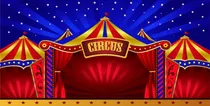 Painel 3d Festa Retangular Circo Em Tecido 4,00 X 2,50 