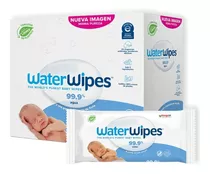 Waterwipes Toallitas Húmedas Premium Para Bebé 99.9% Agua 12 Pack 720 Toallitas