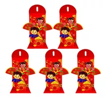 5x Sobres Rojos De Año Nuevo Chino Hong Bao Sobres Estilo A