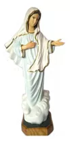 Imagem De Nossa Senhora Rainha Da Paz De Medjugorje 65 Cm Cor Pintura A Mão