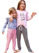 Pijama Nena Little Sweet Rayados Jaia Talles De 4 Al 16