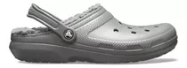 Crocs Classic Clog Lined Corderito Gris Oscuro