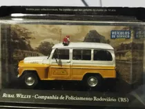 Miniatura Rural Willys Polícia Rodoviária Novo Lacrado 