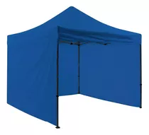 Toldo Plegable Pared Azul 3x3 + Pared Laterales Toldo