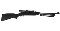 Rifle Caza Postones 5.5 + Bipode + Mira 4x20 + 100 Postones