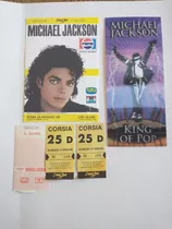 Ingressos Michael Jackson Roma 05/88 + King Of Pop 07/09