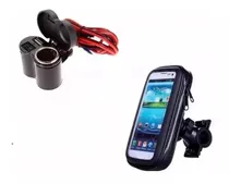 Kit Toma 12v Usb + Porta Celular Gps Moto Viaje Ruta Coyote