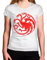 Camiseta Feminina Game Of Thrones House Targaryen