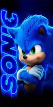Toalha De Banho Estampada Personagem Sonic