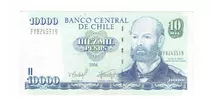 Billete De Chile, 10000 Pesos, 2006.  Jp