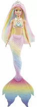 Boneca Barbie Dreamtopia Sereia Arco-iris Muda De Cor Mattel