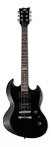 Guitarra Eléctrica Ltd Viper10 Negra Incluye Funda Color Negro Orientación De La Mano Diestro