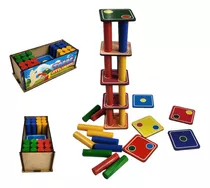 Brinquedo Puzzle Torre Inteligente Educativo Bloco Montar 