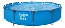 Piscina Estructural Redondo Bestway 56416 Con Capacidad De 6473 Litros De 366cm De Diámetro  Azul Diseño Mosaico