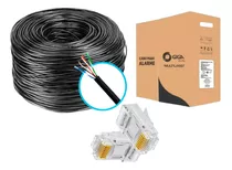 Caixa Cabo Rede Cat5 Cftv Multilaser 4 Pares 300 Metros