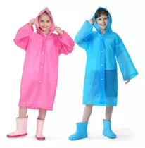 Capa Impermeable Poncho Carpa Lluvia Niño Niña Chaqueta