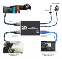 Capturadora De Audio & Video Usb 3.0 A Hdmi 4k