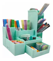 Organizador Escritorio Multiuso Lapicero X10 Cubiculos Brw