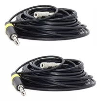 2 Cables Plug A Mini Plug Hembra Estereos 10 Mts  