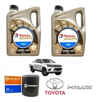 Kit Service Aceite Total 7000 Y Filtro Toyota Hilux 2.5 3.0