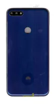 Tapa Posterior Compatible Con Huawei Y7 2018 Azul