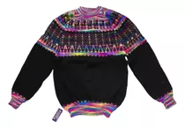 Sweater Pullover Lana Alpaca Llama Talle L Unisex Arcoiris N