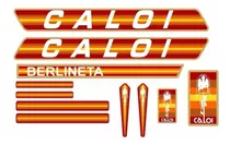 Adesivo Bicicleta Antiga Caloi Berlineta 1982 Laranja Vtg81