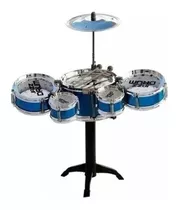 Mini Bateria Infantil Rock Star Importway Bw038az - Azul