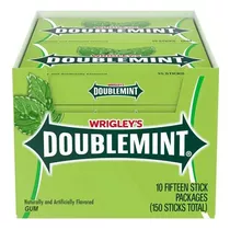 Wrigley's Chicle Refrescante Doublemint 10 Unid / 15 Barras
