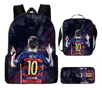 Copa Del Mundo De Fútbol Mochila Infantil 3-pack Y Messi 10