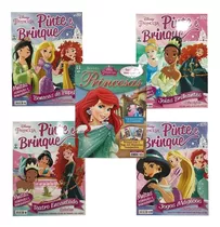 Kit 6 Revistas De Colorir Pintar Atividades Pincesas Disney