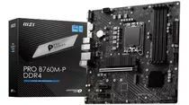 Placa-mãe Msi Pro B760m-p Lga1700 Ddr4 Micro Atx Cor Preta