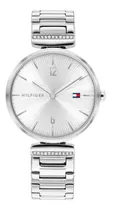 Reloj Tommy Hilfiger Análogo Mujer 1782273 Color De La Correa Plateado Color Del Bisel Plateado