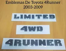 Emblema Limited Puerta Toyota 4runner 4x4 2003-2009 Original