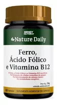 Cido Fólico, Ferro Com Vitamina B12 Nature Daily 60 Caps