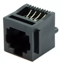 10 Peças - Modular Jack Rj45 Fêmea 8p8c 180 Graus Pt  52-10 